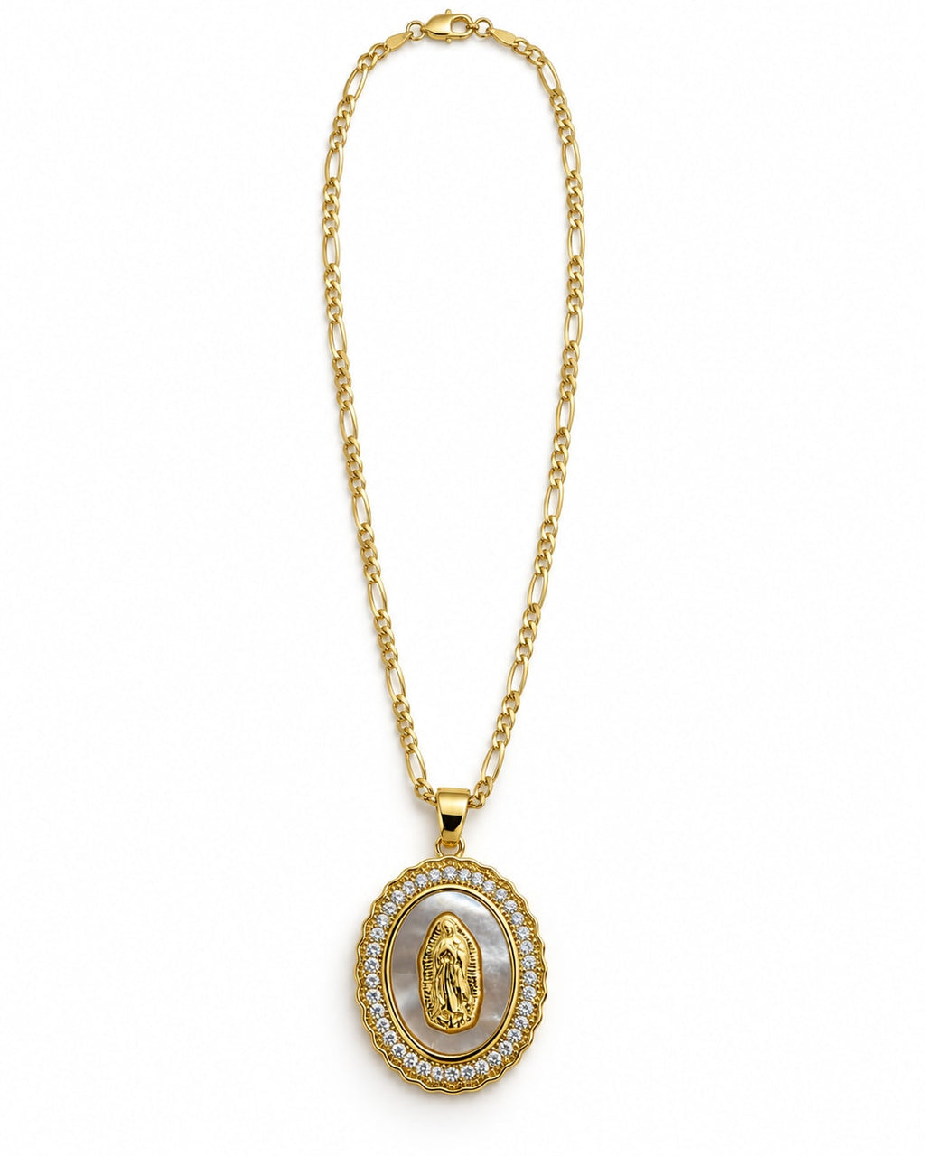 Collar virgen ovalada · Ángulo