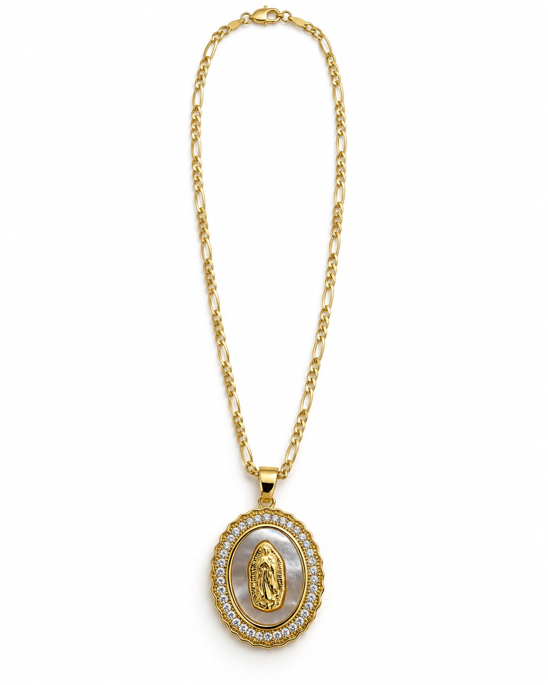Collar virgen ovalada · Ángulo