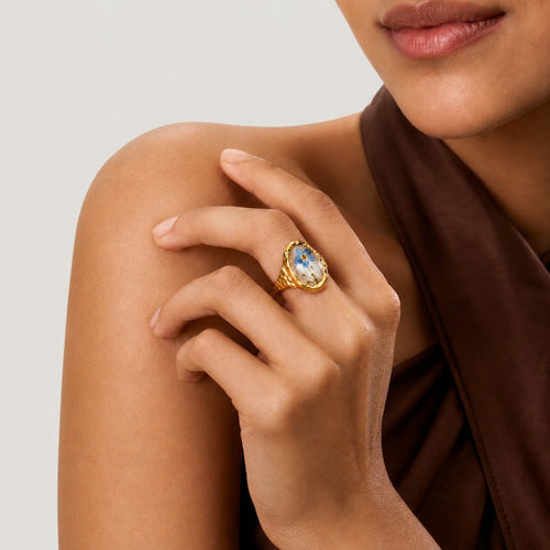 ANILLO ENCAPSULADO AZUL