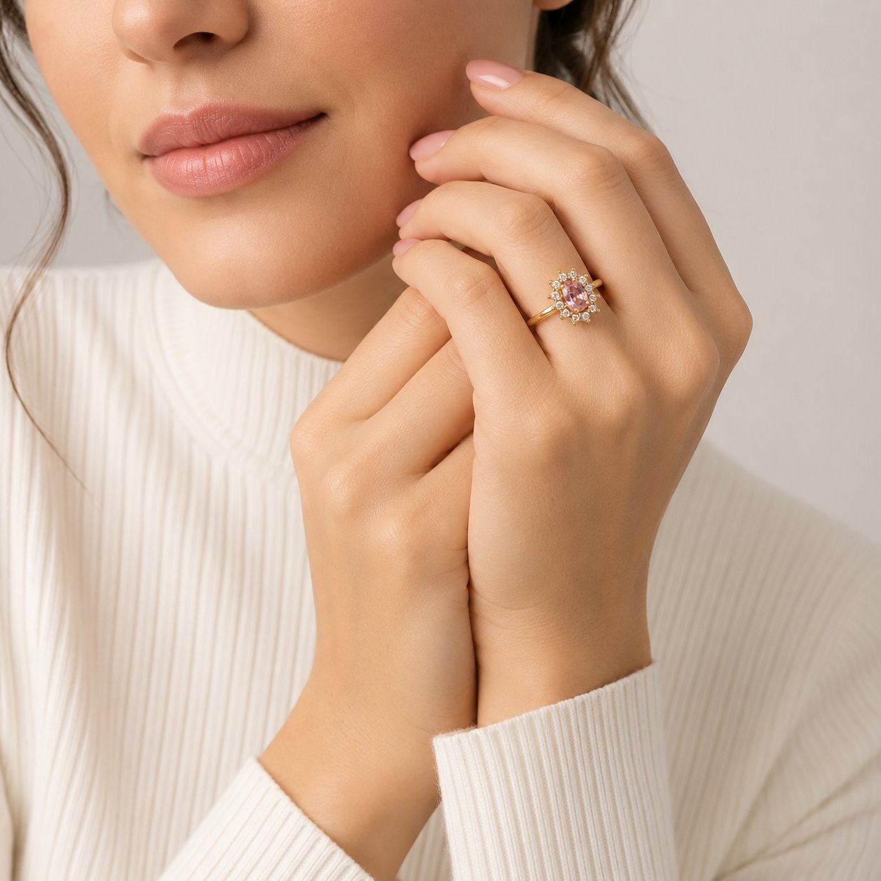 ANILLO DESTELLO ROSA