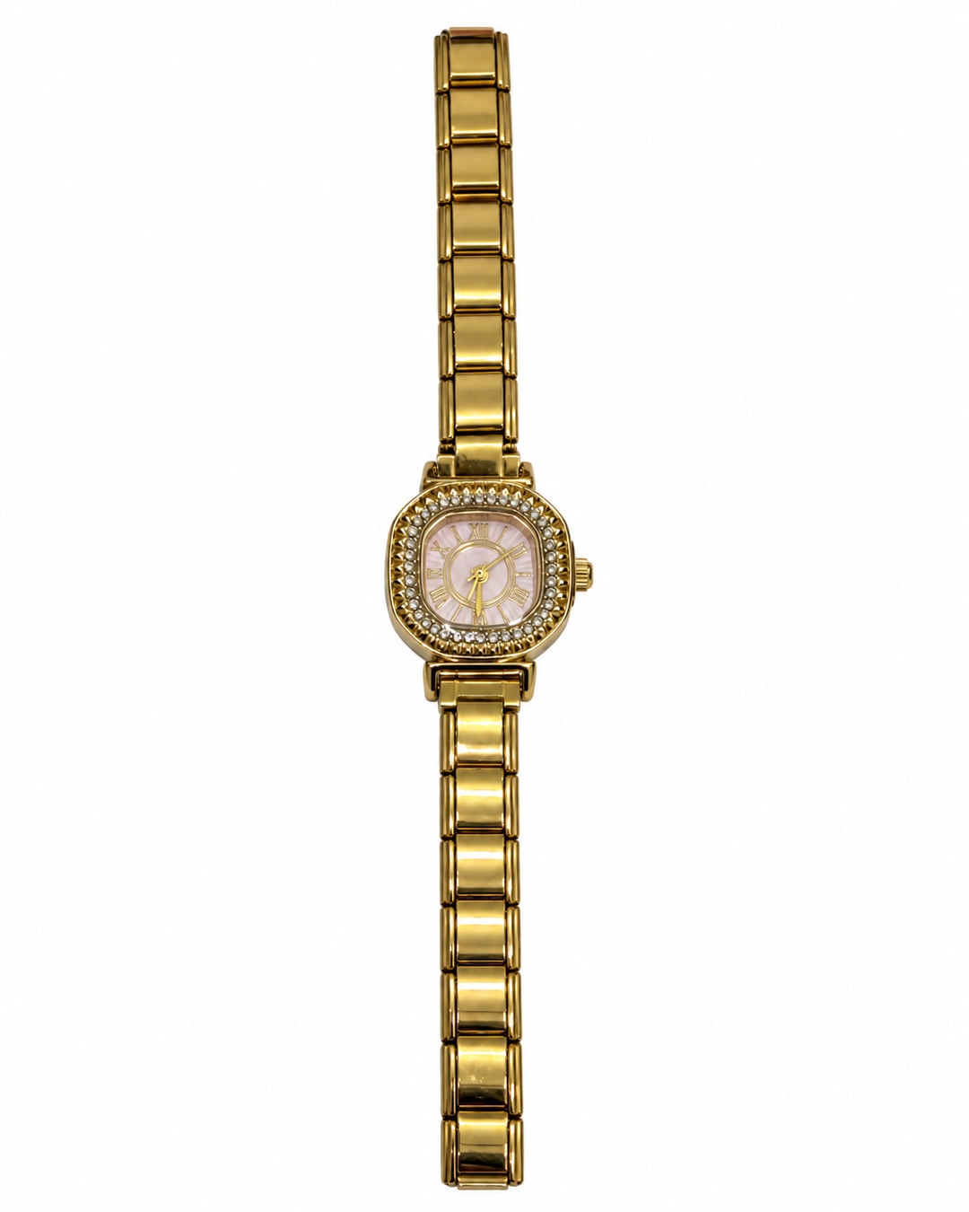 Reloj prisila, fotografía frontal generada sobre fondo blanco