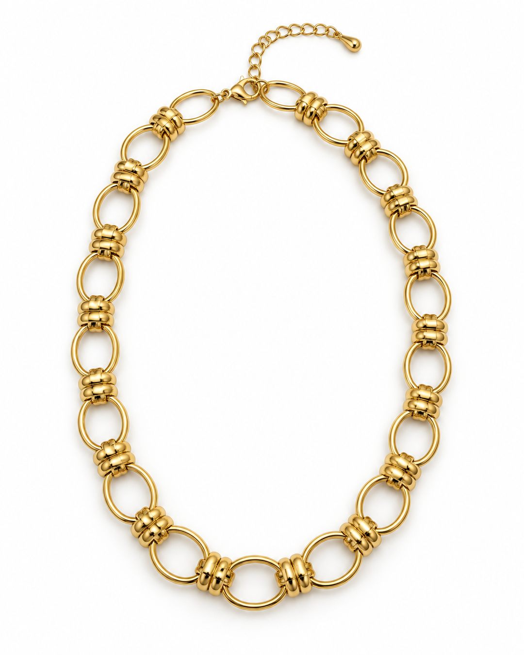Collar eslabones marinero — frontal